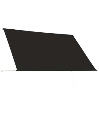 Awning Anthracite Steel frame, polyester fabric with PA coating