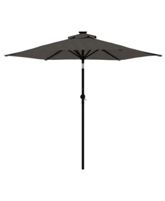 Garden Parasol Anthracite Steel, Polyester Large Tiltable