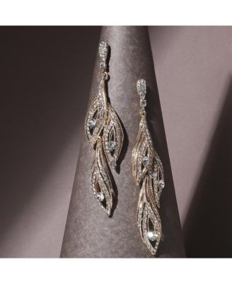 Rhinestone Eyes Drop Earrings