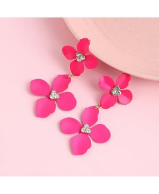 Maxi Floral Drop Earrings