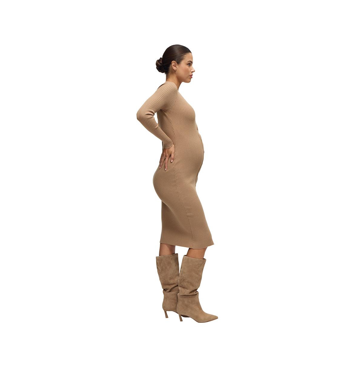Ingrid + Isabel Maternity Ingrid + Isabel Button Front Midi Sweater Dress