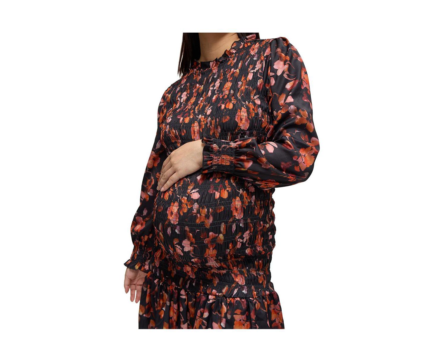 Женское платье Ingrid + Isabel Smocked Occasion Short, цвет: С принтом розовый — фото 3