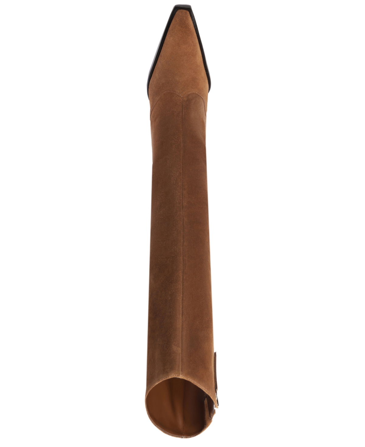 Schutz Raffaela Up Block Pointed Toe Knee High Boot In Brown