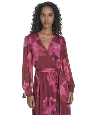 Plus Size Tie Sleeve Midi Dress