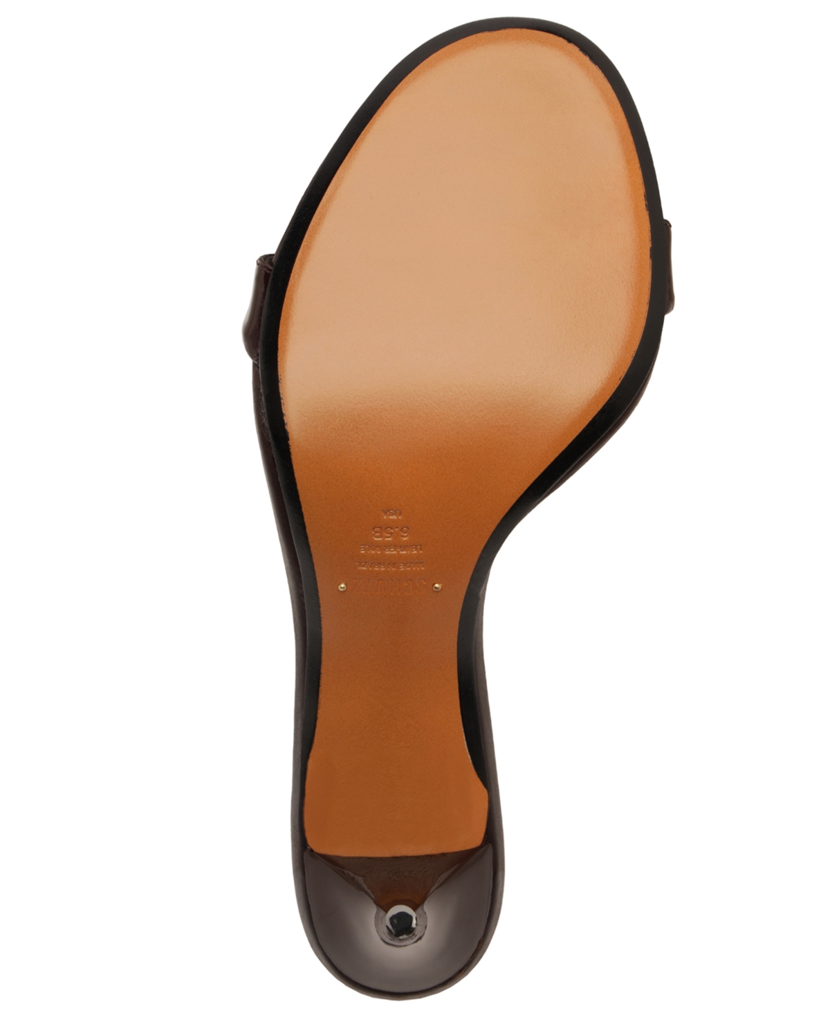 Schutz Aurora Mid Slingback Sandal In Brown
