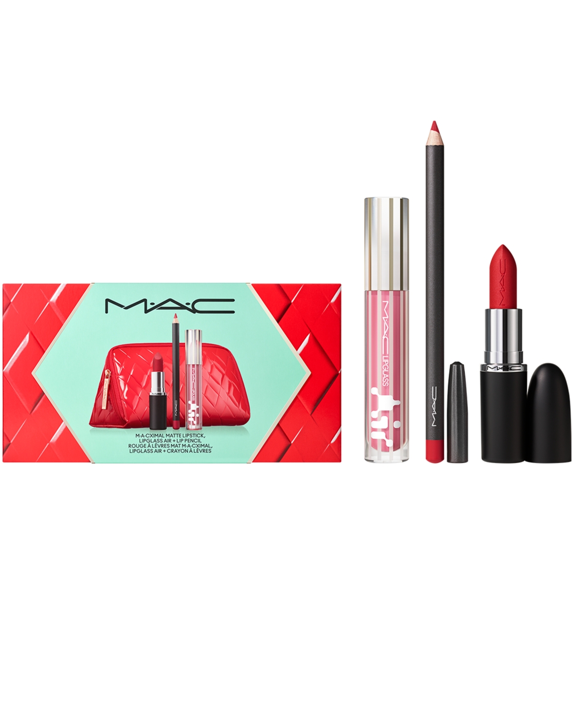 Mac 3-pc. Trending Tomorrow Lip Gift Set In Red