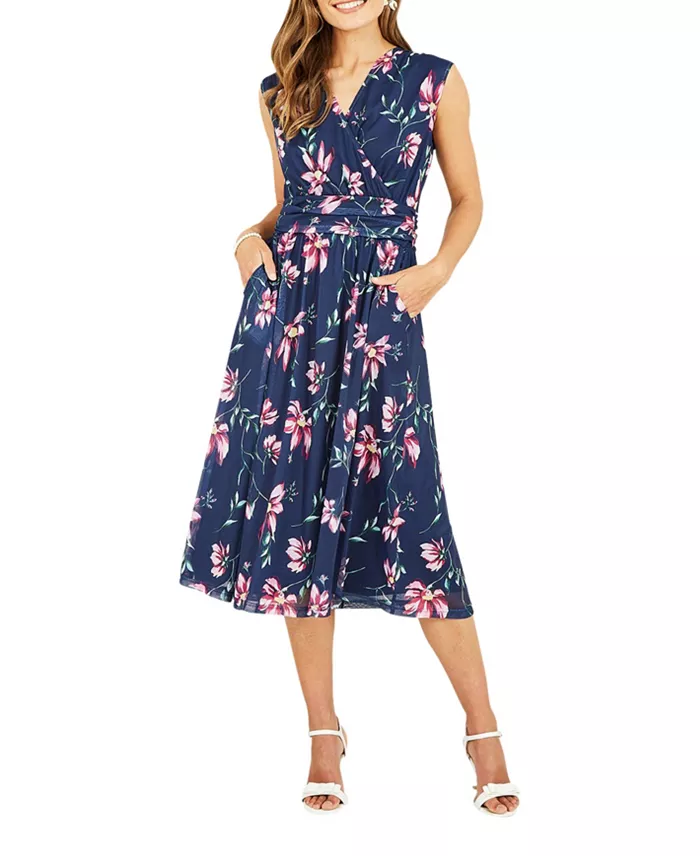 Women's Mesh Stretch Midi Dress - thumbnail 8