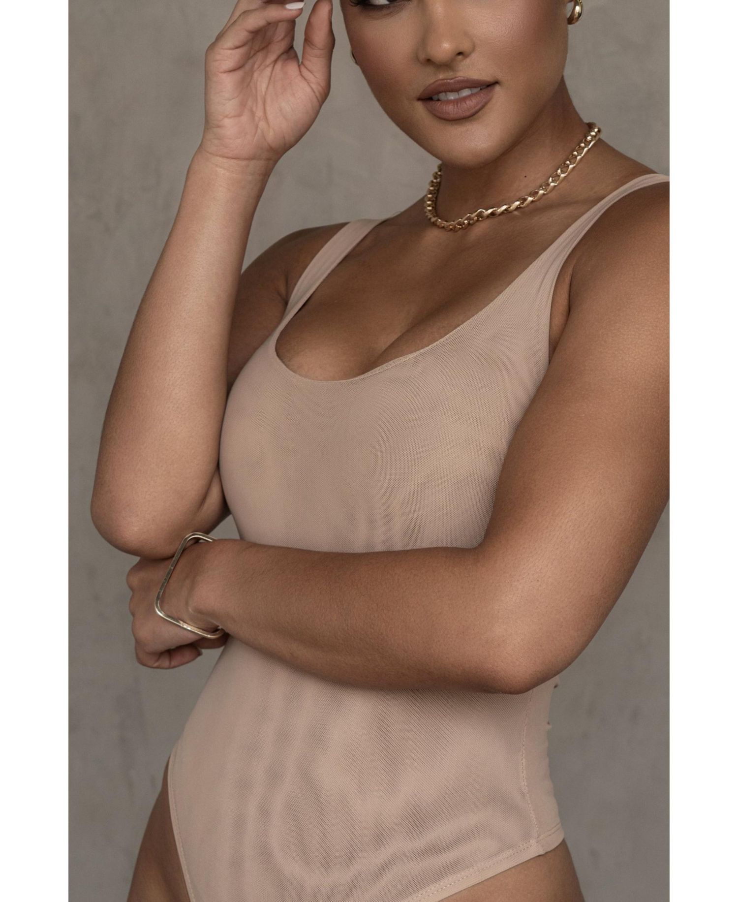 Women's Mesh Essentials Tank Bodysuit Undergarment