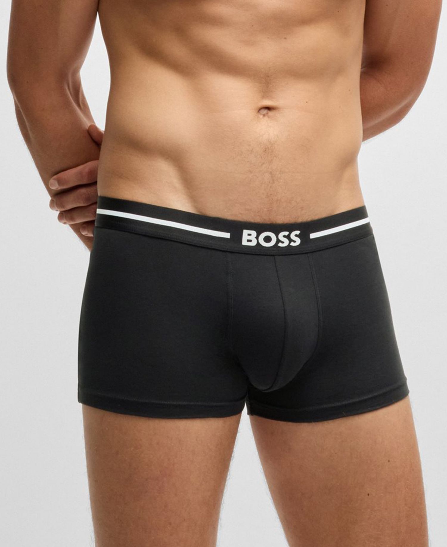 Hugo Boss Men's 3-Pack Bold Stretch Cotton Trunks