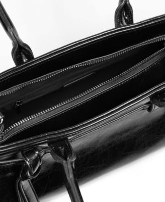 Onyx Belted Satchel Bag