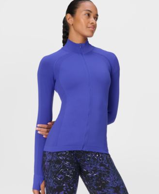 Women's Athlete Seamless Workout Zip Up Jacket
