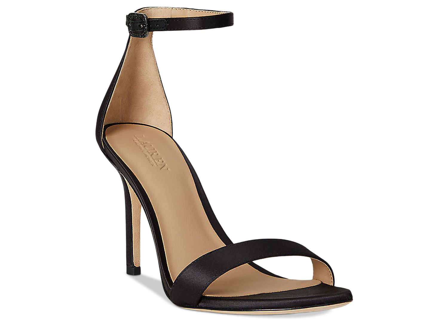 Women's Allie Pav&eacute;-Buckle Satin Sandals