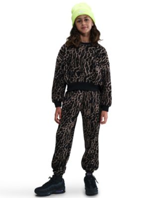 Nike - Girls 7-16 Printed Loose Fleece Pants