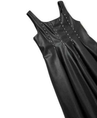 Girls' 7-16 Studded Sleeveless Dress