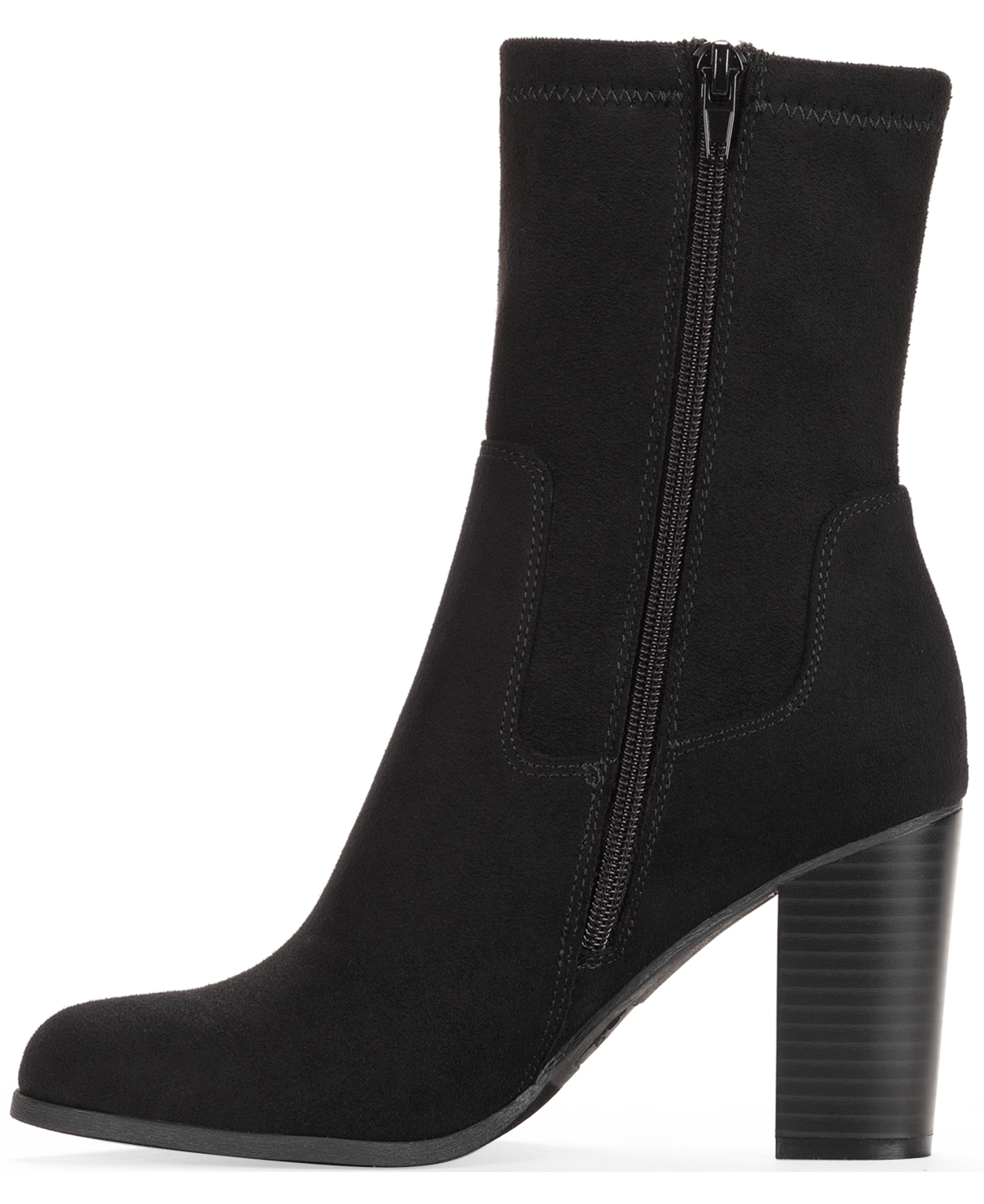 Style & Co Women's Anitaa Stretch Regular Calf Booties, Macy's Exclusive In Black