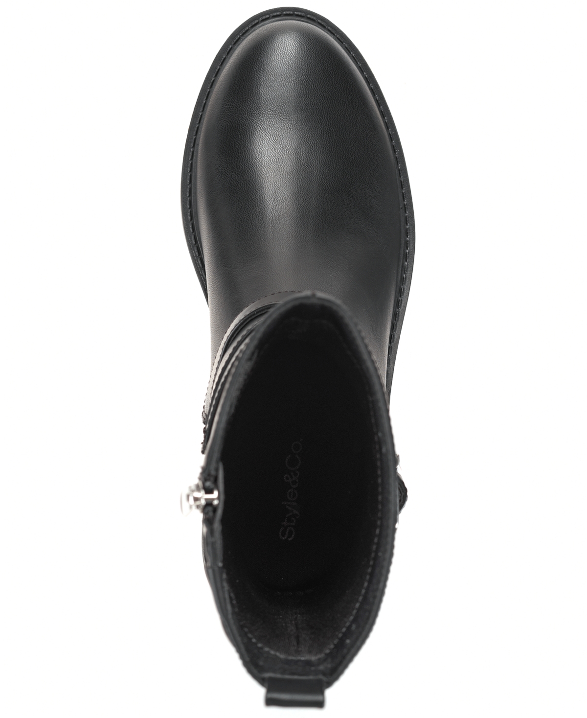 Style & Co Women's Torrinn Block Heel Booties, Macy's Exclusive In Black