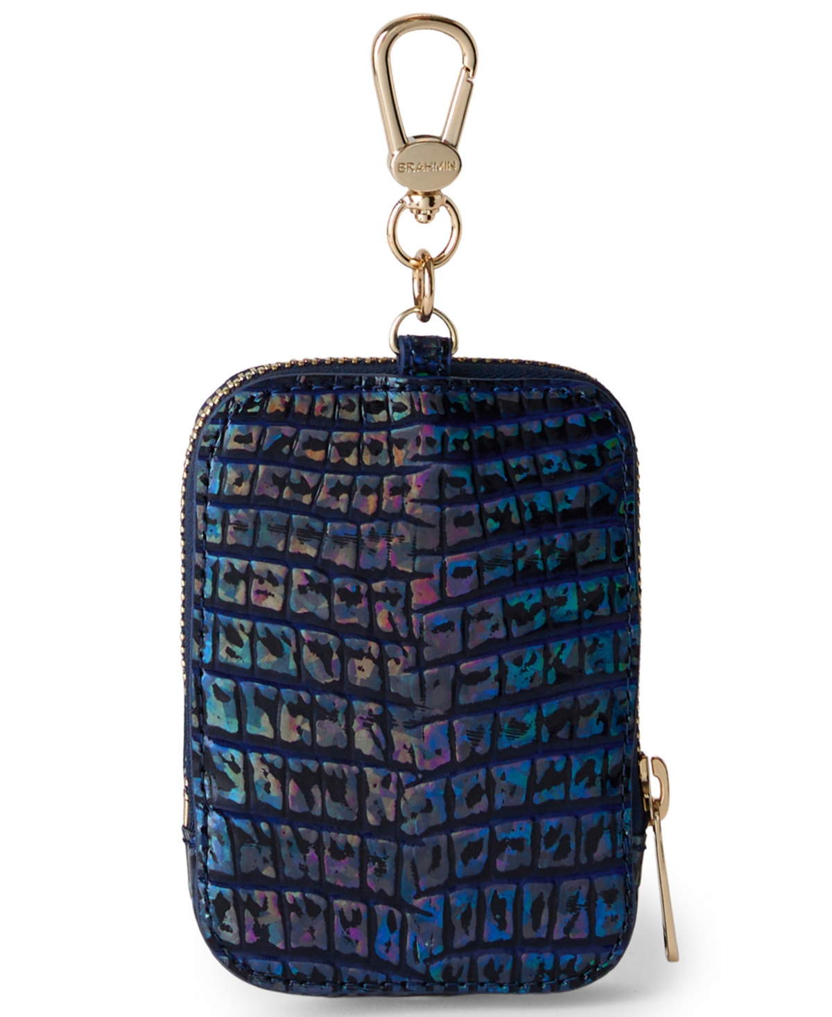 Brahmin Katelynn Leather Coin Purse In Blue
