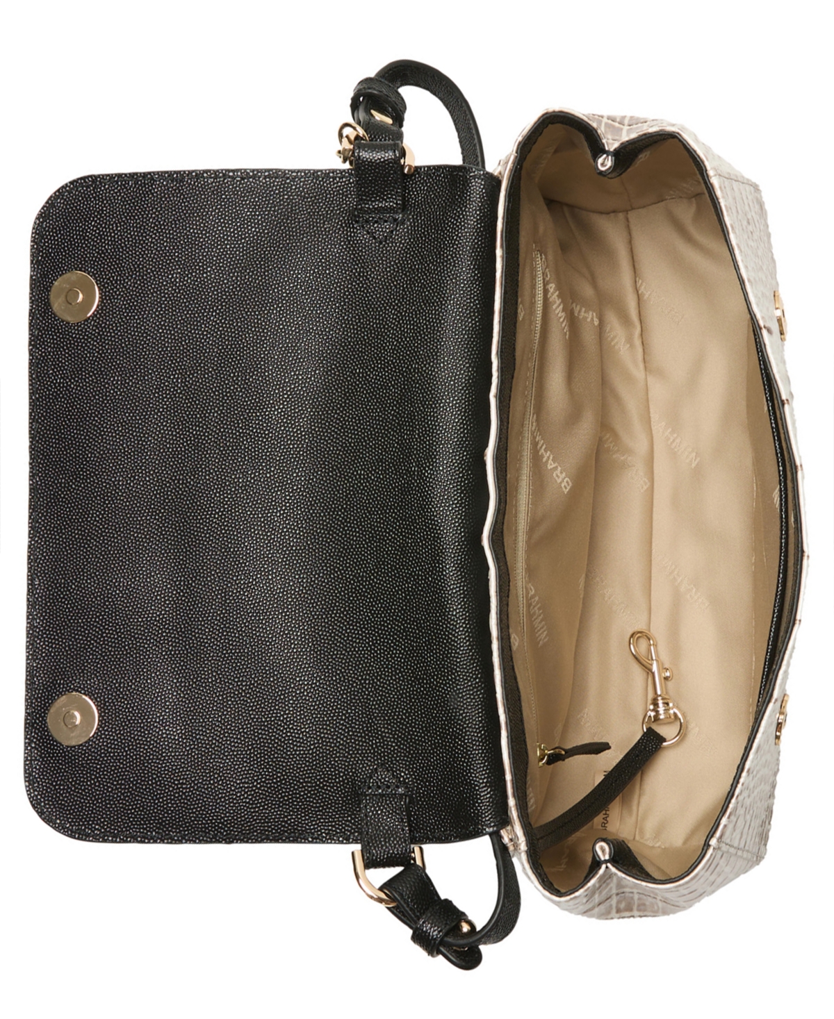 Brahmin Jenah Multi-functional Small Crossbody Bag In Black