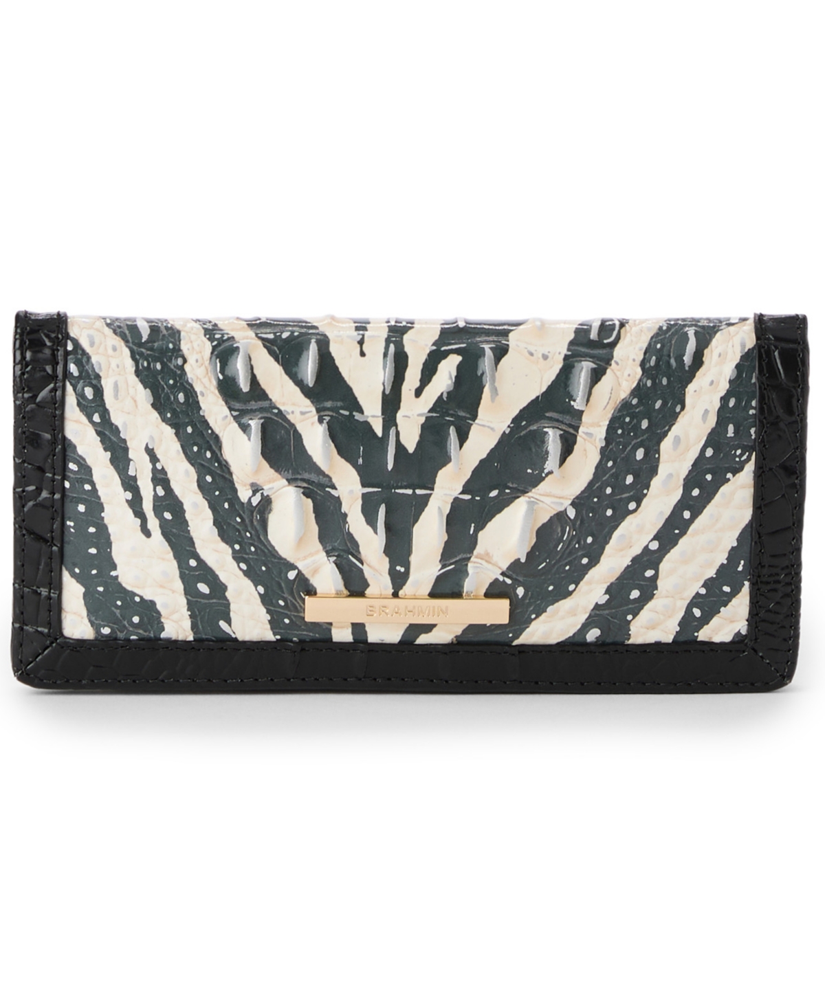 Brahmin Ady Encore Super Sleek Magnetic Snap Wallet In Brown