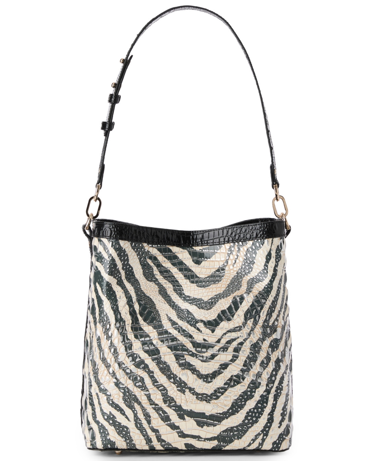 Brahmin Celina Small Leather Bucket Bag In Multi