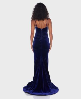 Juniors' Spaghetti-Strap Sweetheart Long Dress