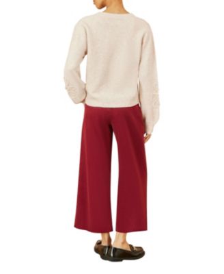 Women's Floral Applique Sweater