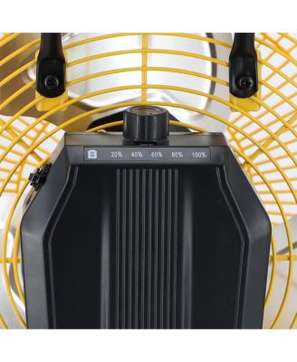 12 Inch Rechargeable Indoor/Outdoor Floor Fan (IPX4 Rated) in Yellow