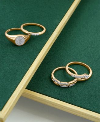 Diamond Circle Ring (1/6 ct. t.w.) in 10K Yellow Gold, Created for Macy's