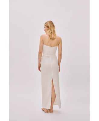 Women's Alaia Linen Twist Maxi Dress