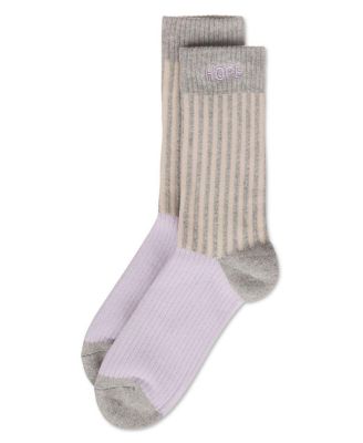 Women's Inspirations Embroidered Cuff Crew Socks
