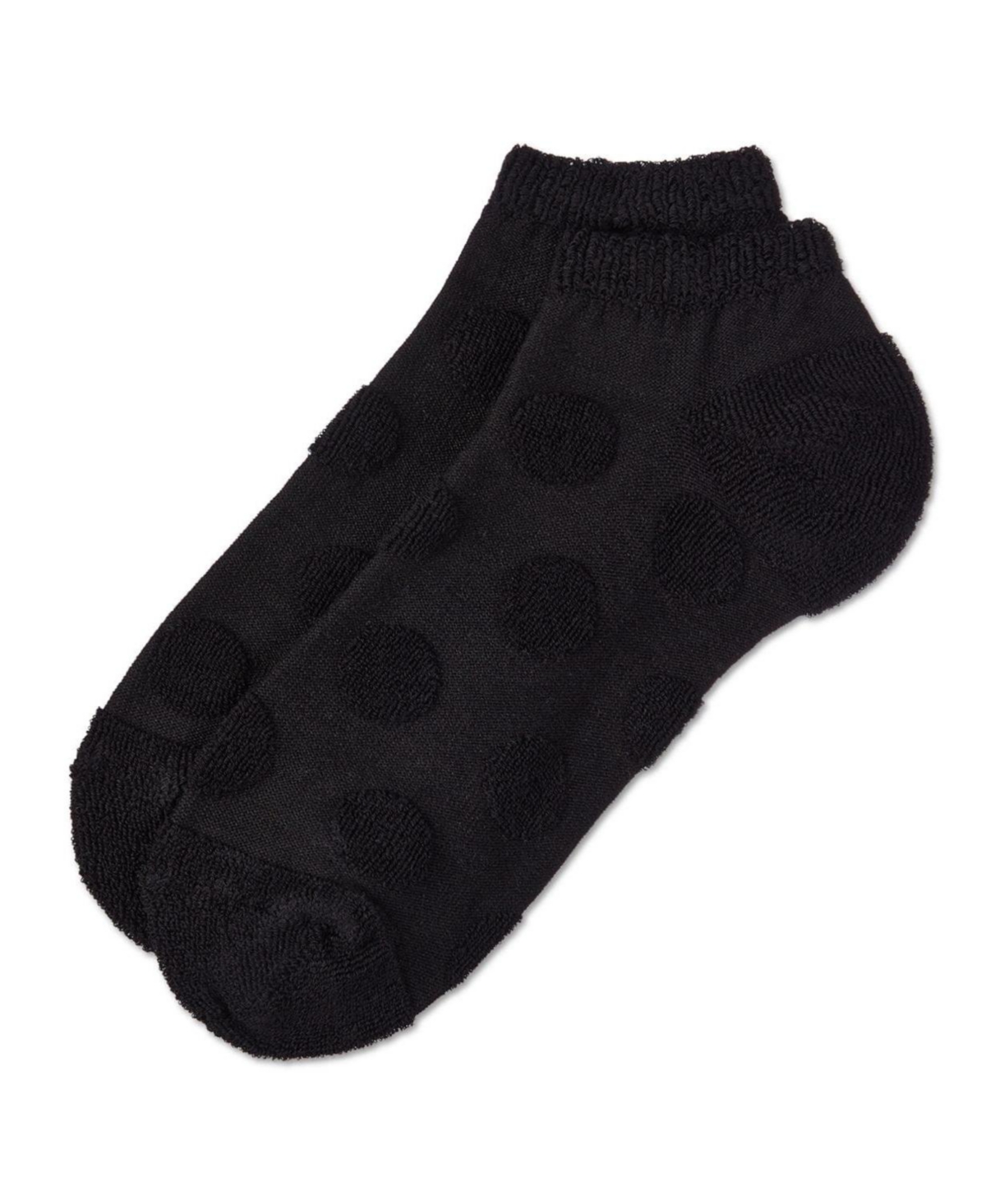 MeMoi Women's Terry Dot Low Cut Socks