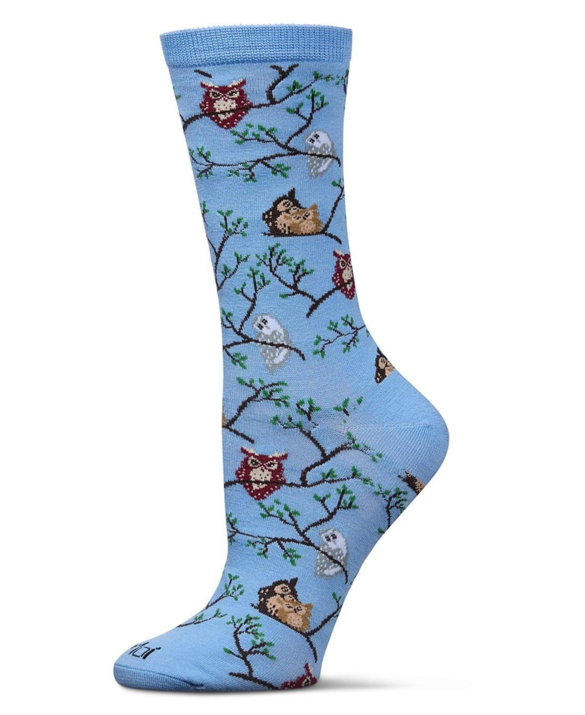 MeMoi Women's Owls Crew Socks