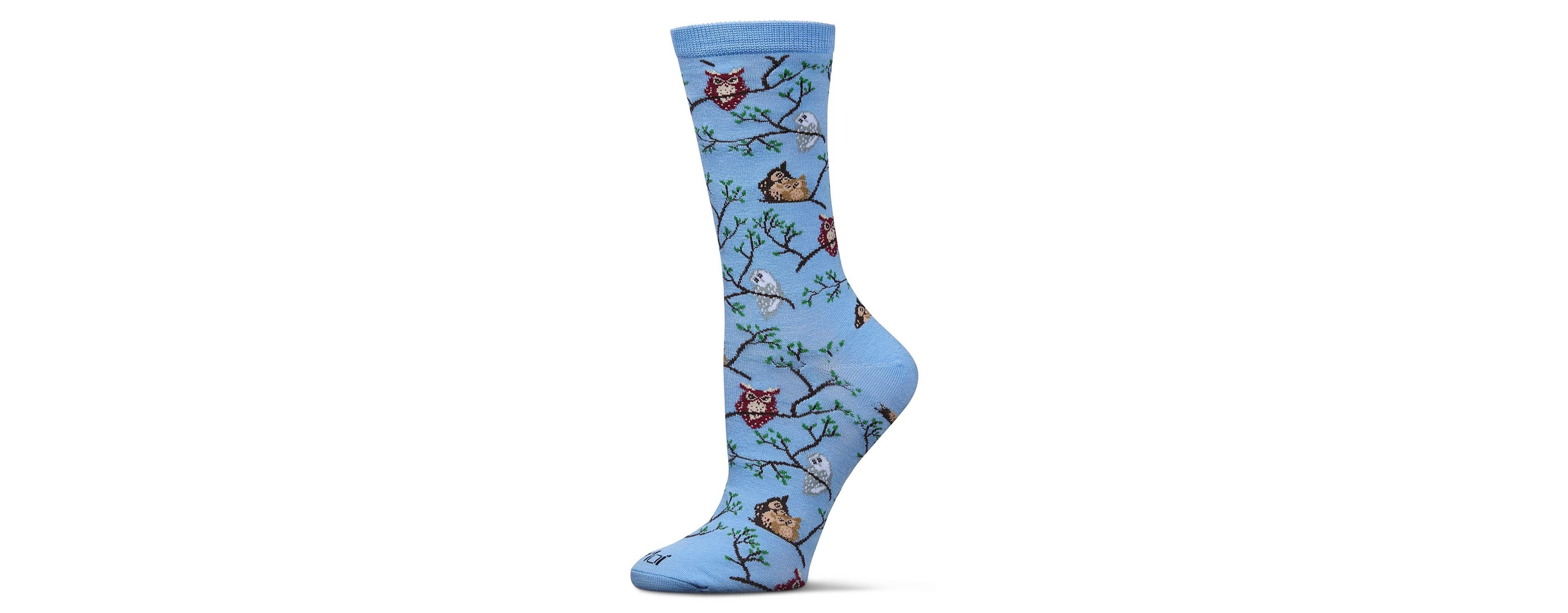 MeMoi Women's Owls Crew Socks