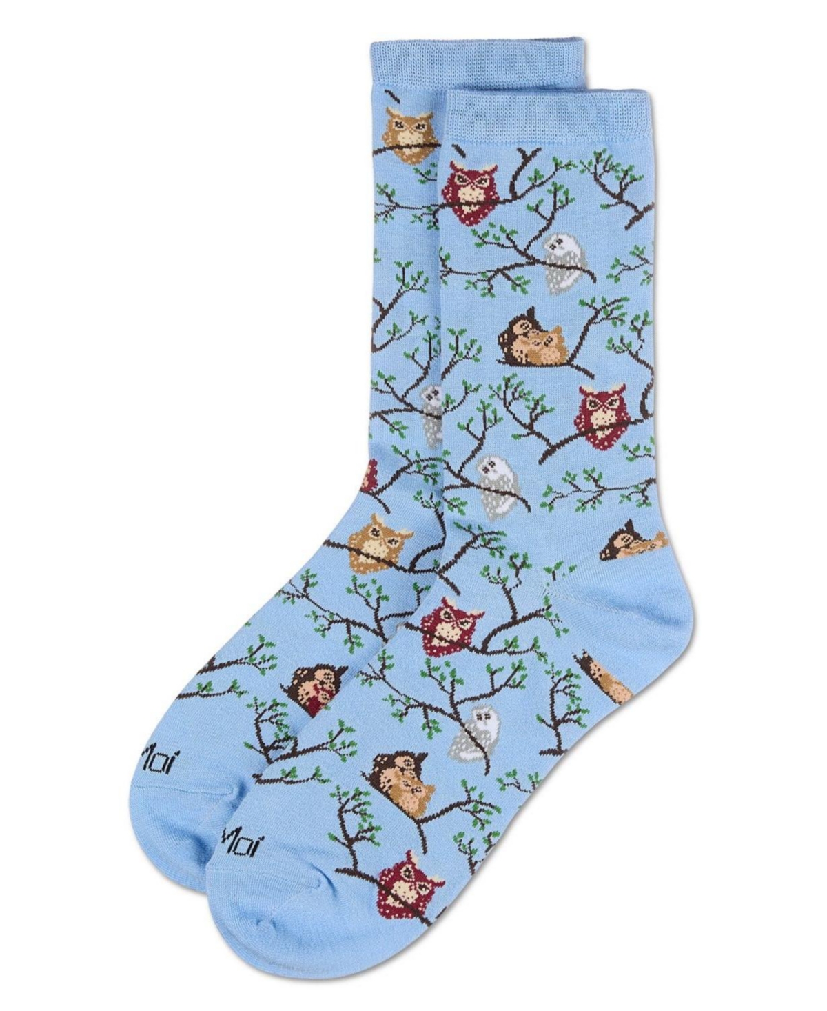 MeMoi Women's Owls Crew Socks