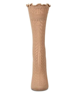 Women's Ruffle Pointelle Crew Socks