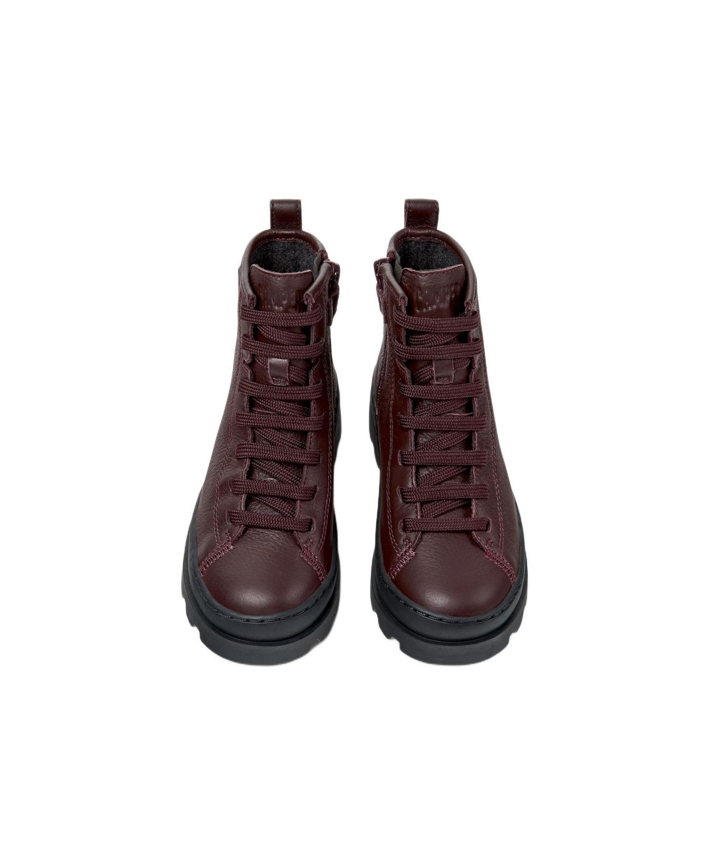Ботинки Camper Brutus Kids Unisex Leather Boots для мальчиков, цвет: Бордовый — фото 3