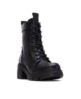 Women's Block Heel Combat Booties Refresh Collection By XTI