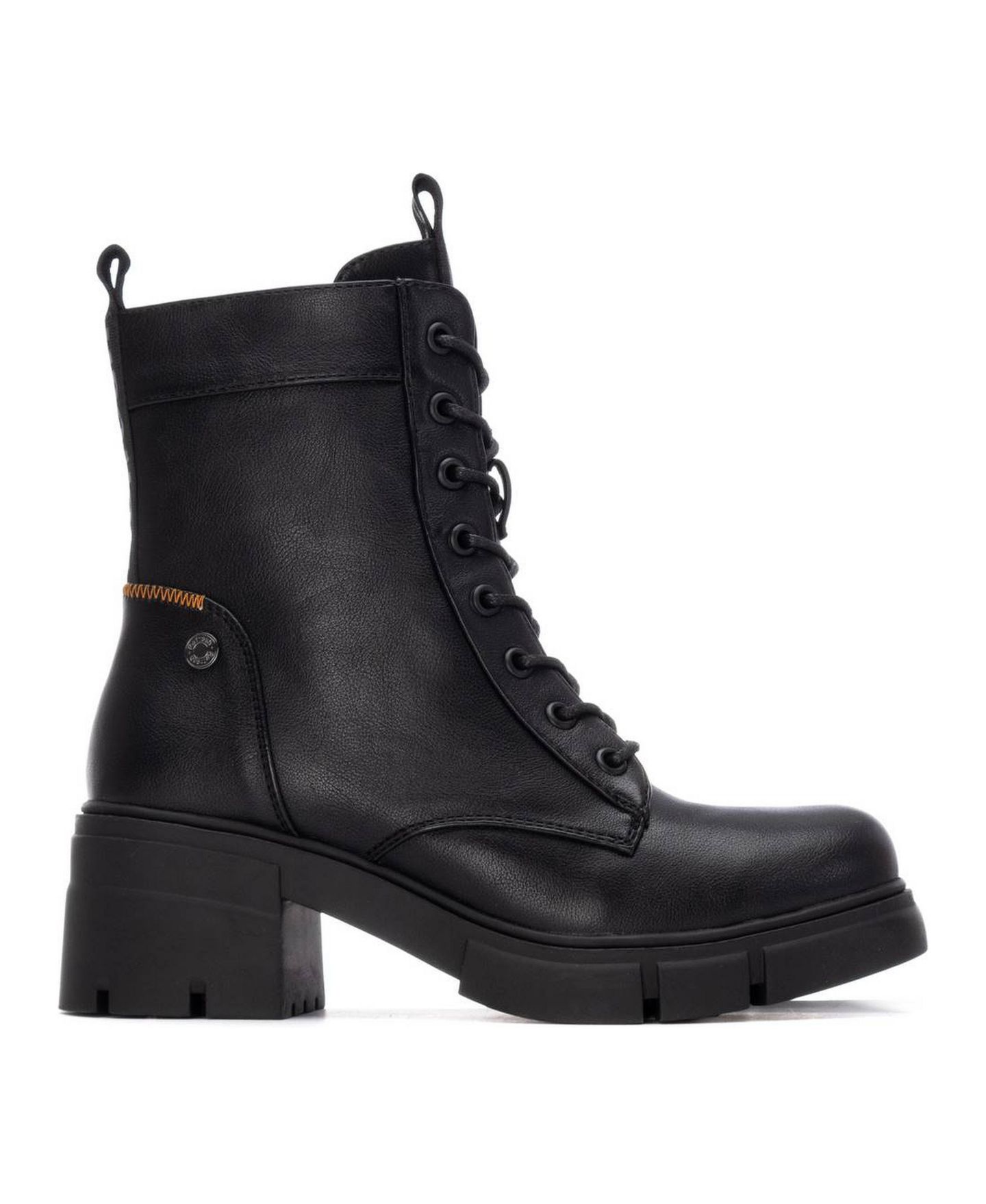 Женские ботинки XTI Block Heel Combat Booties Refresh Collection, цвет: Чёрный — фото 2