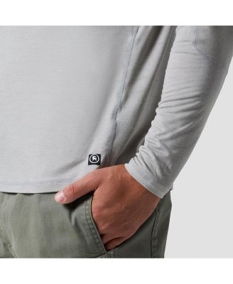 Men's Destination Long-Sleeve Crew Top Performance Shirts Long Sleeve