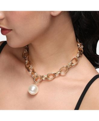 Women's Pearl Chain Necklace