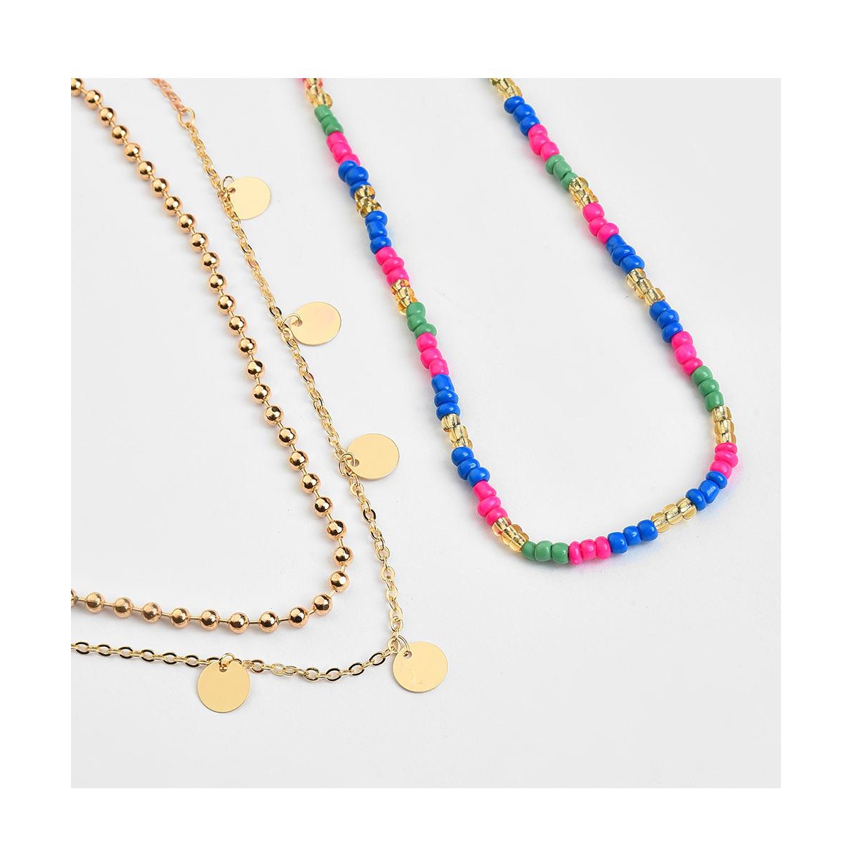 Sohi Women's Everyday Multi-layer Necklace In Gold