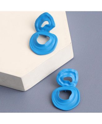 Women's Gold Erosion Drop Earrings