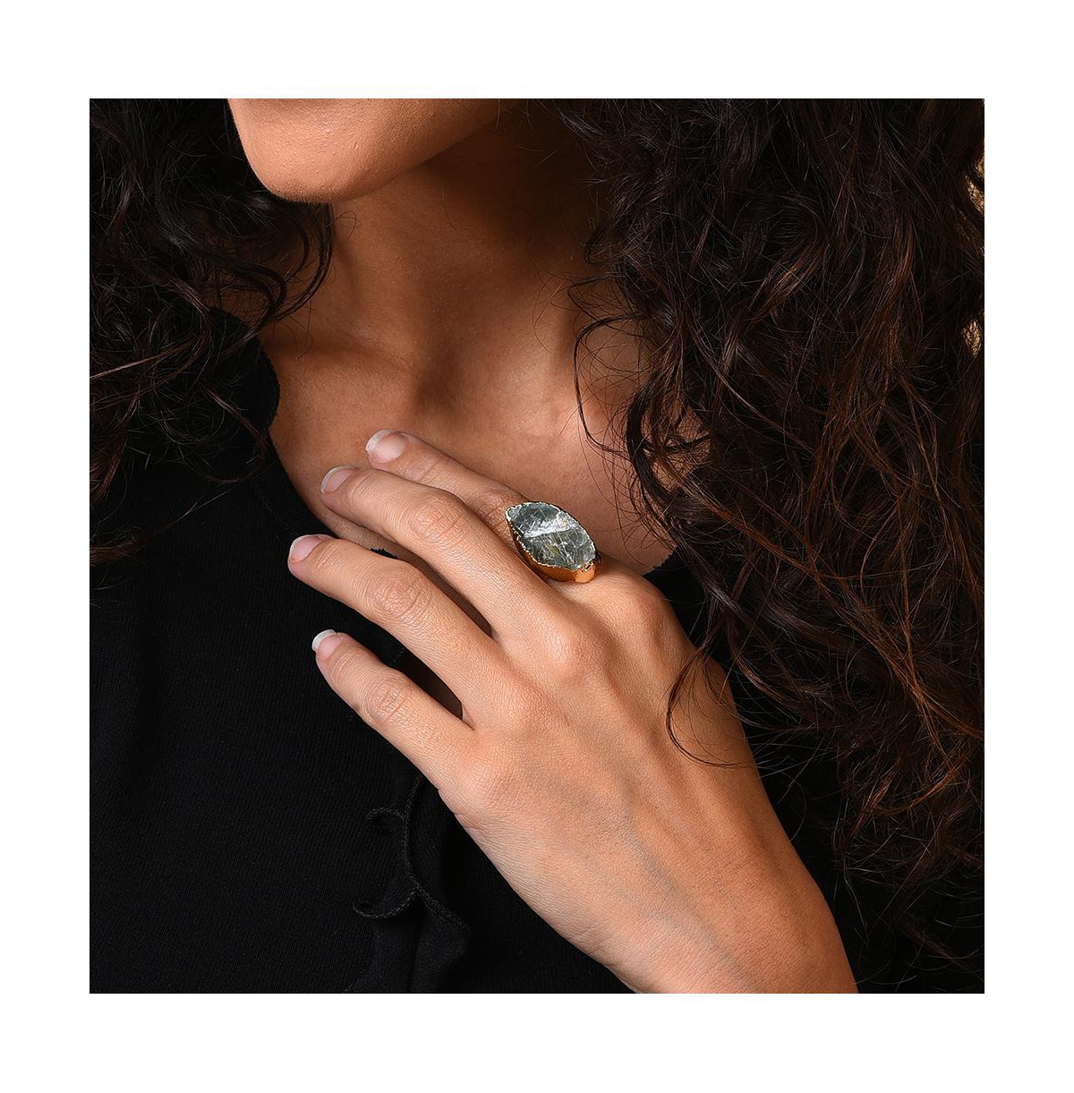 Sohi Women's Teardrop Stone Cocktail Ring