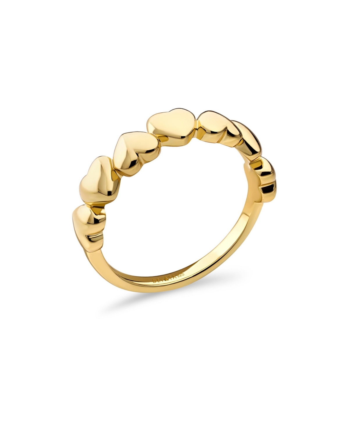 Devata Sweet Heart Ring in Gold Plated Sterling Silver