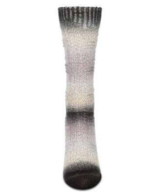 Women's Gradient Stripe Soft and Warm Crew Sock