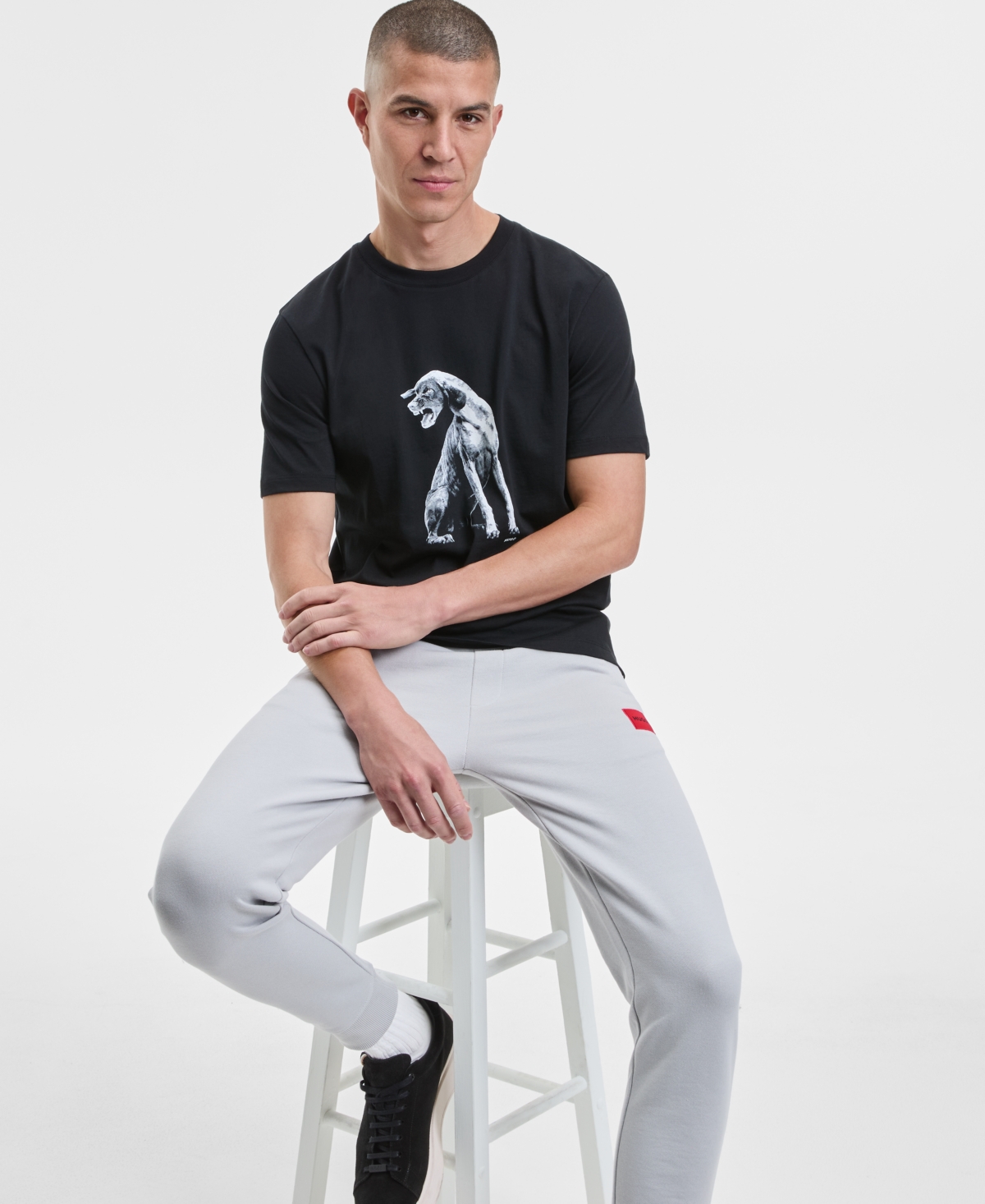 Hugo by Boss Men's Didug Dog Graphic T-Shirt