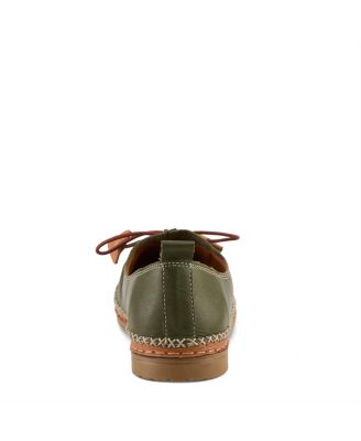 BERNA Leather Slip-On Shoes with Elastic Vamp and Whip-Stitched Details