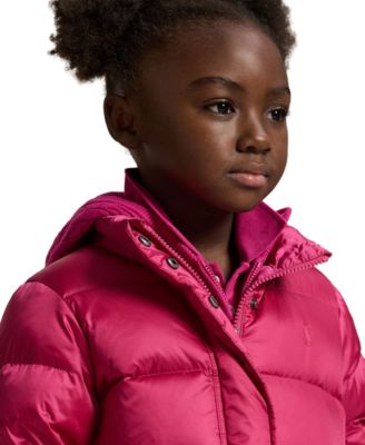 Girls' 2T-6X Metallic Hooded Jacket