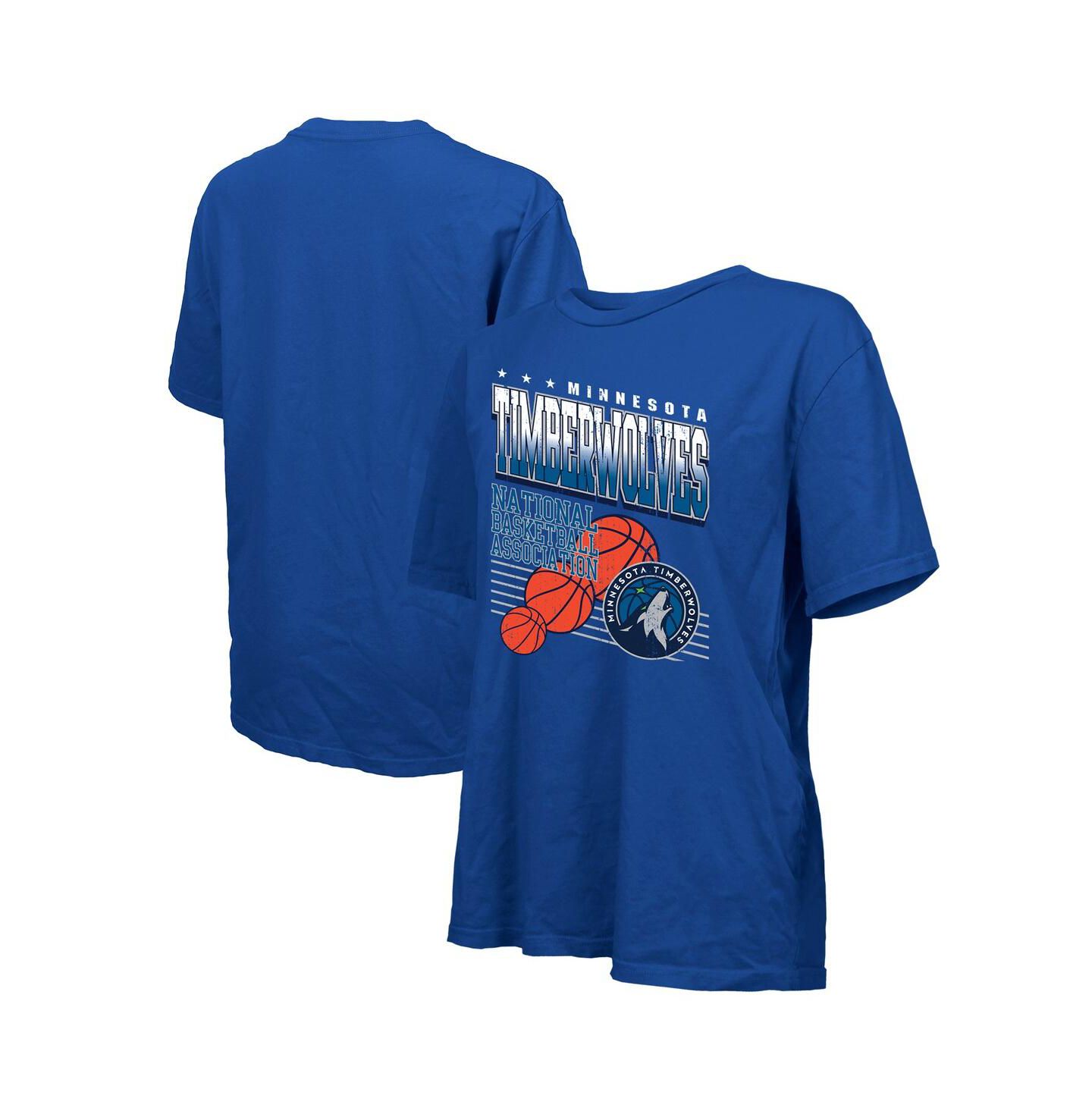 Женская футболка Majestic Royal Minnesota Timberwolves Oversized — фото 1