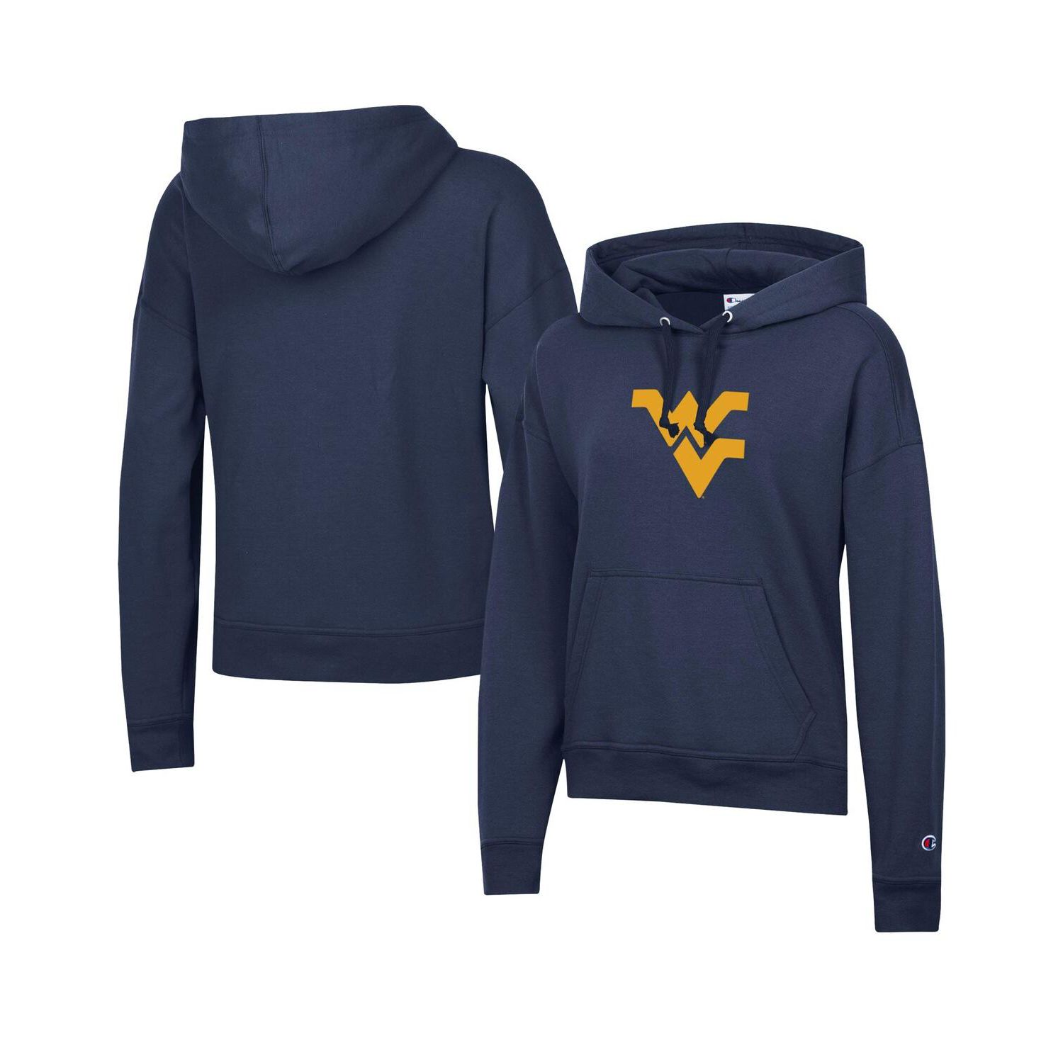 Women's Navy West Virginia Mountaineers Power Blend Fleece Hoodie